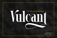 Vulcant Condensed Serif Font