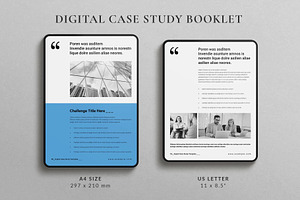 Digital Case Study Booklet Template