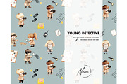 Young detective seamless pattern, a Pattern Graphic by Milatoo (Thumbnail 5 of 6)