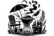 Black BBQ Grill SVG Set, an Object Graphic by jahid234 (Thumbnail 4 of 13)