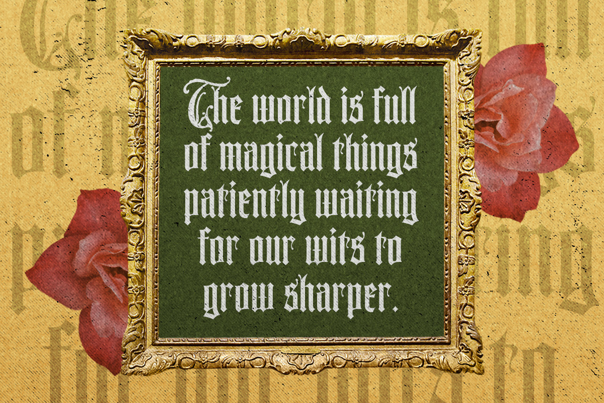 Rugstar Blackletter Font, a Blackletter Font by Letterhend Studio (Photo 3 of 9)