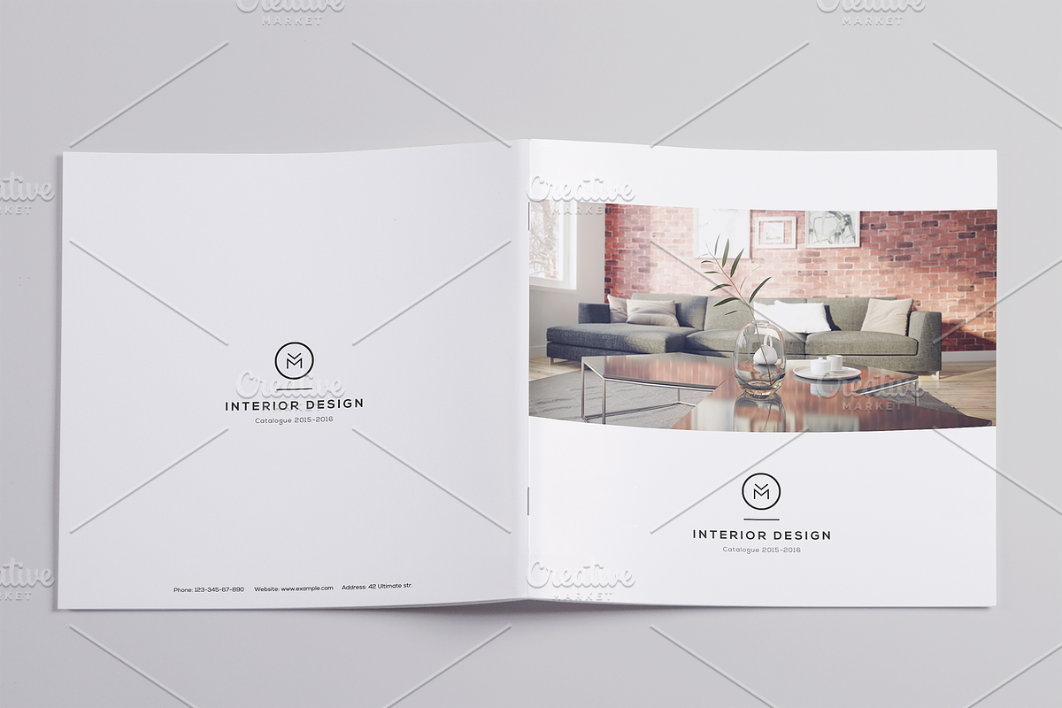 Minimal Interior Design Brochure, a Brochure Template by ShapShapy