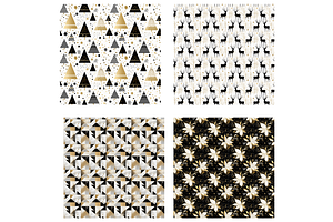 Gold & Black Christmas Papers