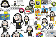 Nun ~ Cartoon Character Set, a Person Illustration by The Toon Company (Thumbnail 7 of 7)