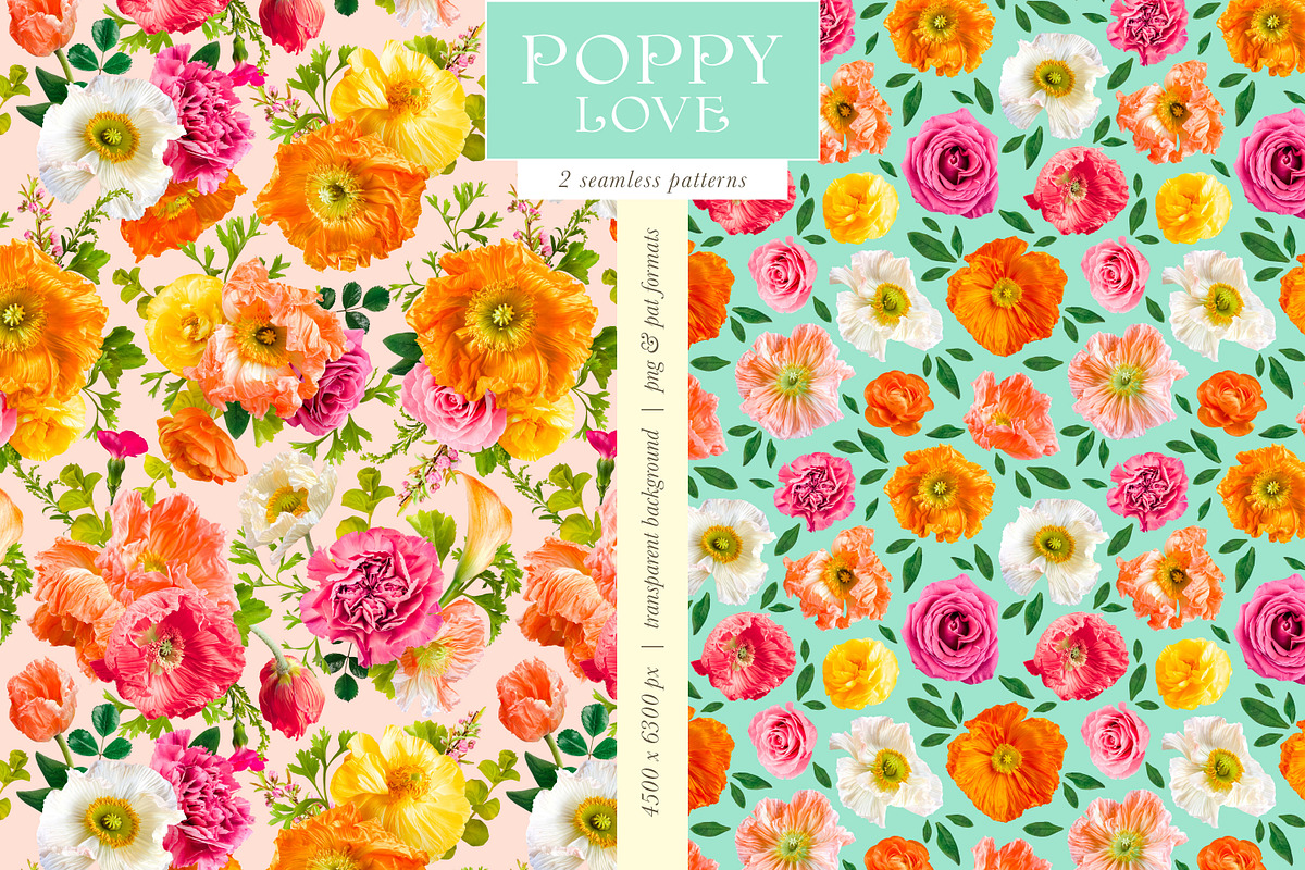 Poppy Love Floral Clip Art, an Object Graphic by Eclectic Anthology (Photo 14 of 18)