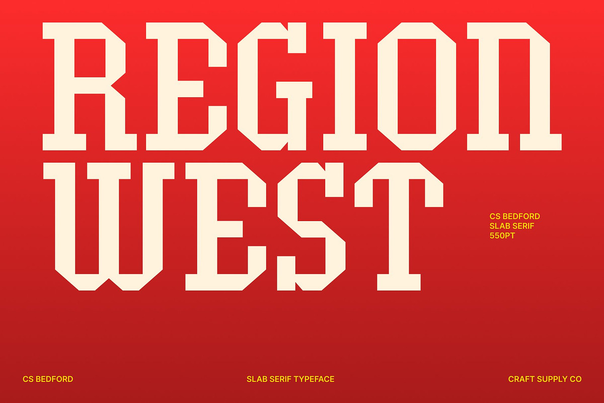 CS Bedford – Modern Slab Serif, a Slab Serif Font by Craft Supply Co. (Photo 2 of 8)