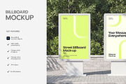 Street Billboard Mockup, an Advertising Mockup by graphypix (Thumbnail 2 of 4)