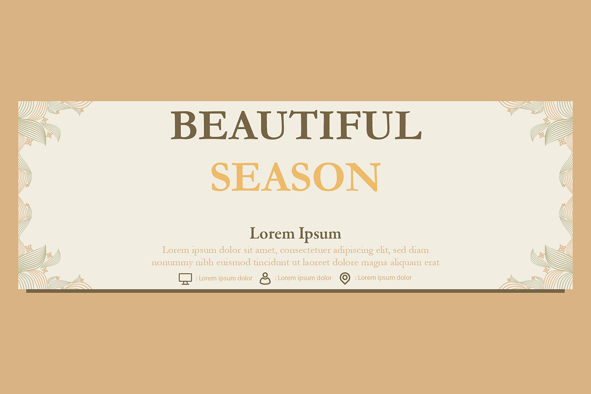 Abstract Floral Banner Template, a Marketing Template by sekitarief (Photo 1 of 3)
