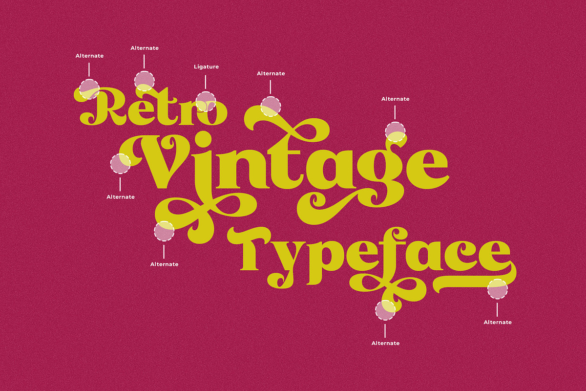 Ramolia Vintage Display Font, a Serif Font by RantautypeStudio (Photo 6 of 17)