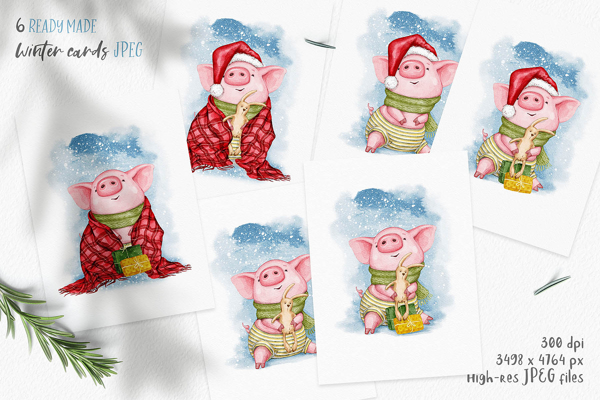 From Christmas to Easter Set, an Animal Illustration by Eva Katerina (Photo 13 of 24)
