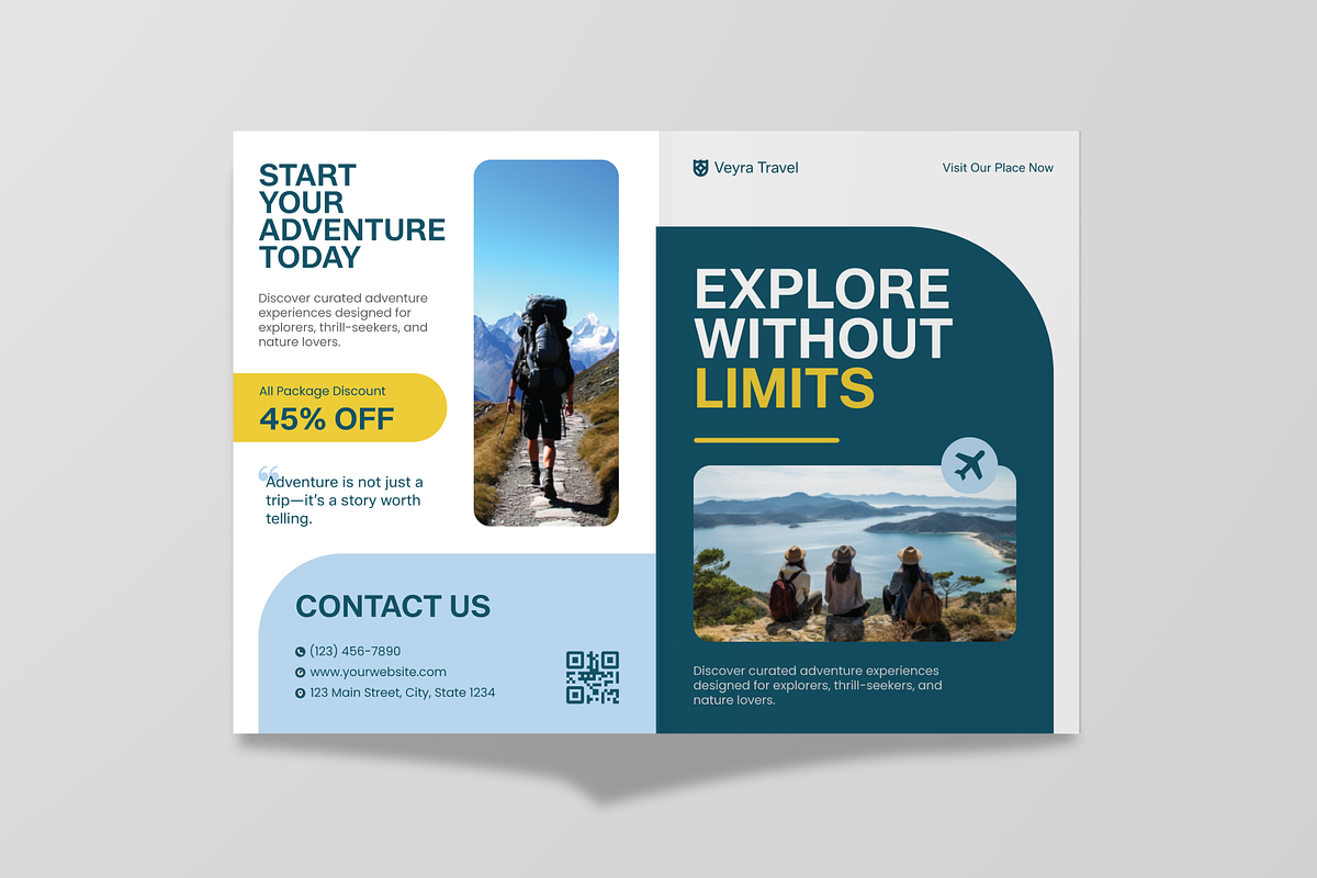 Tourism Adventure Packages Bifold, a Brochure Template by Annora Studio (Photo 3 of 6)