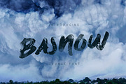 Basnow Grunge Font, a Font by chekart (Thumbnail 1 of 6)