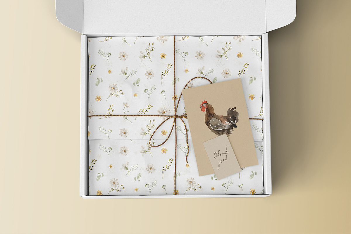 Country Charm watercolor farm, a Decorative Illustration by svetsum (Photo 6 of 7)