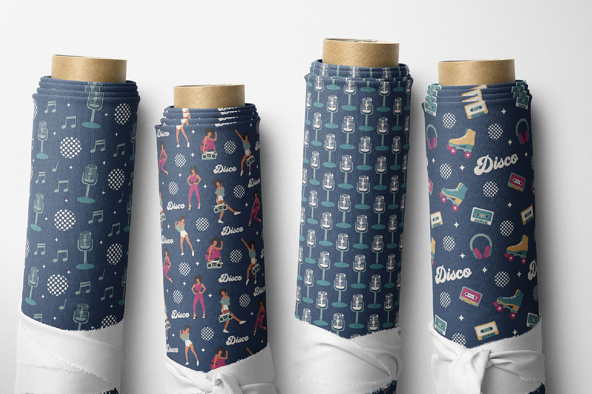 Retro disco groovy patterns, a Pattern Graphic by RevolutionizZed (Photo 7 of 10)