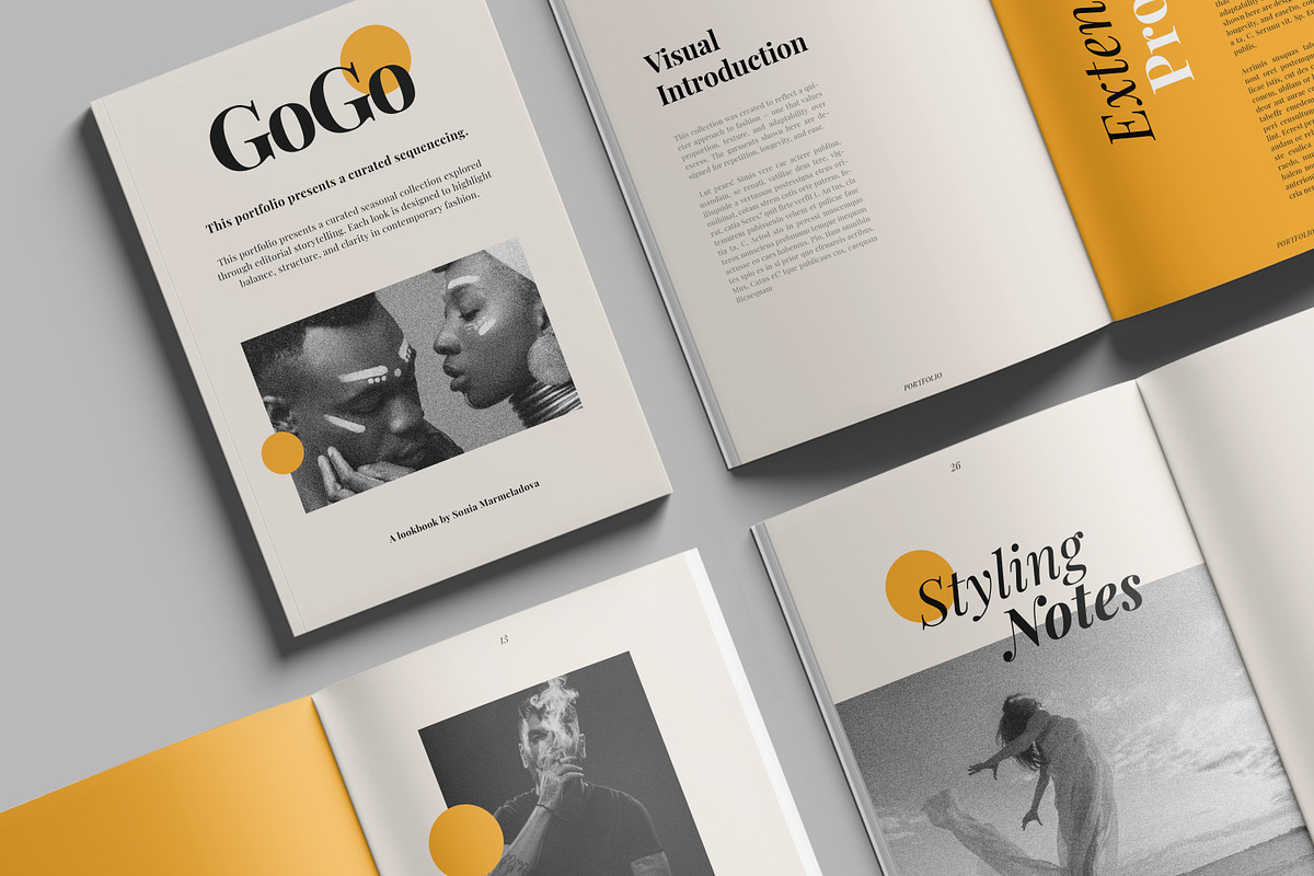 Portfolio Template, InDesign & Canva, a Brochure Template by Artisan Vibes (Photo 7 of 9)