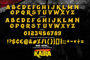 KAIRA - Bad Black Metal Font