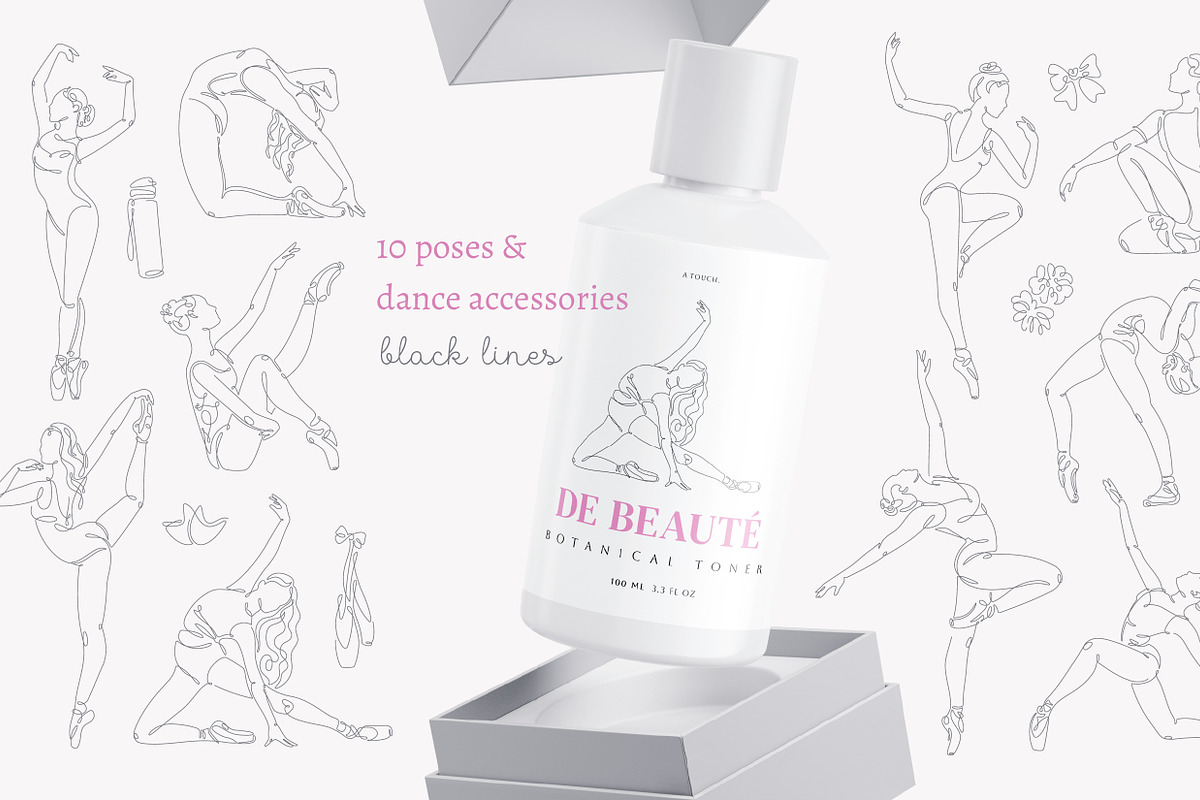 One Line Ballet Illustrations, a Person Illustration by Alina Kruss (Photo 2 of 4)