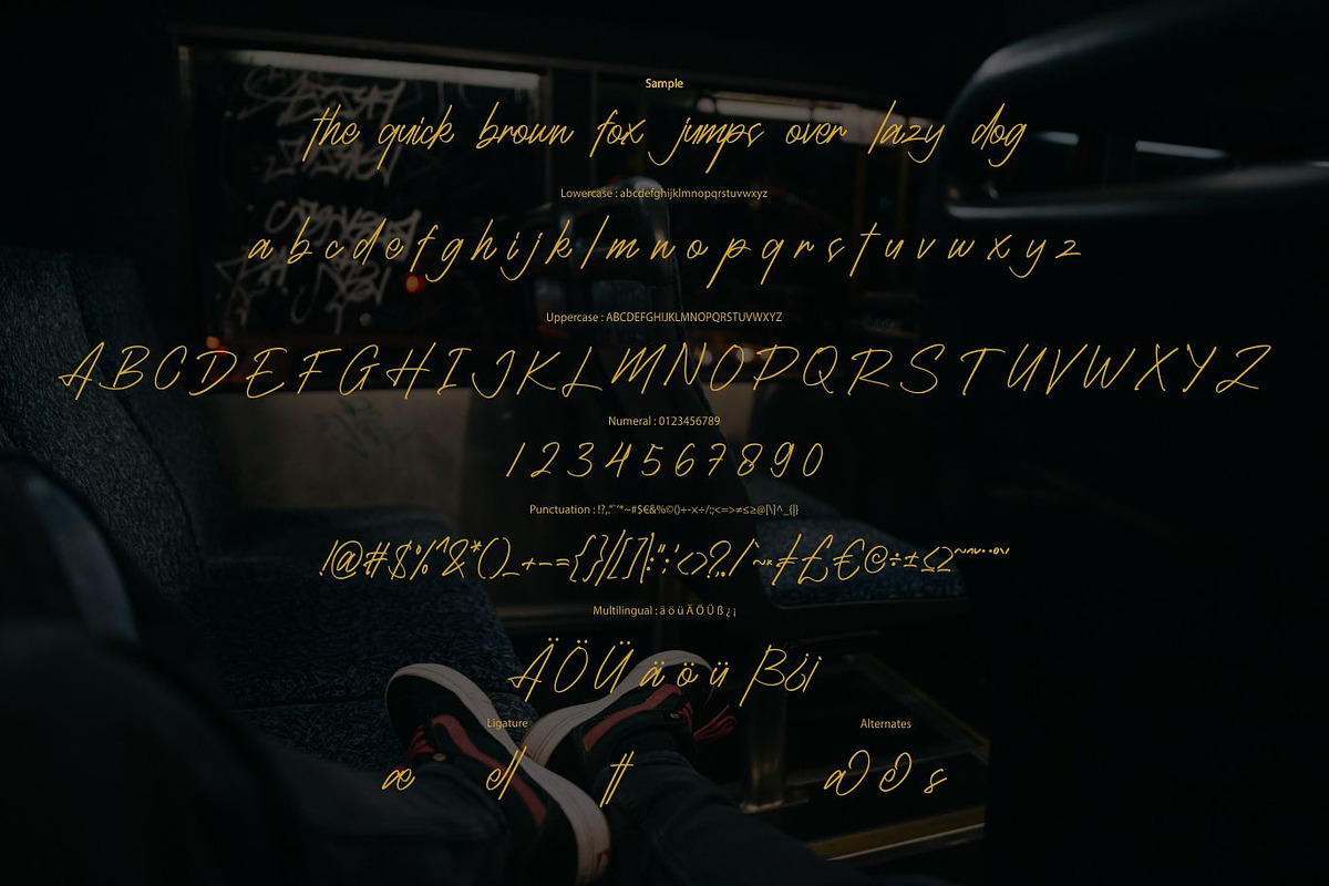 Hadellica - Modern Script, a Script Font by VUNIRA (Photo 5 of 6)