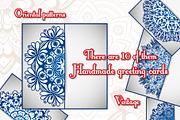 Vintage greeting cards with mandala, a Templates & Theme by BEZIL-ART (Thumbnail 3 of 5)