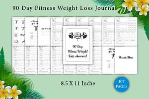 90 Day Fitness Weight Loss Journal