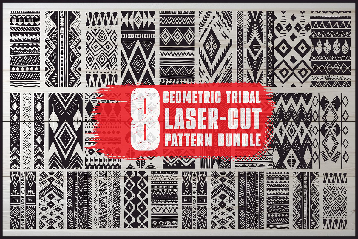 Laser Cut Tribal Vector Designs, an Illustration by BIPLOB EXPERT (Photo 1 of 9)