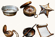 Watercolor Western Clipart Bundle, an Object Illustration by BusyDaydesign (Thumbnail 2 of 9)