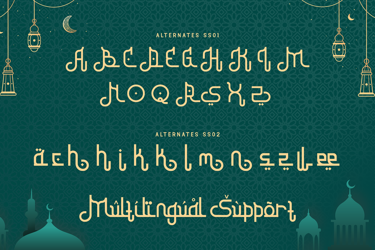 Ramadhan Kareema-Modern Arabic Font, a Handwritten Font by overlaytemplates (Photo 5 of 5)