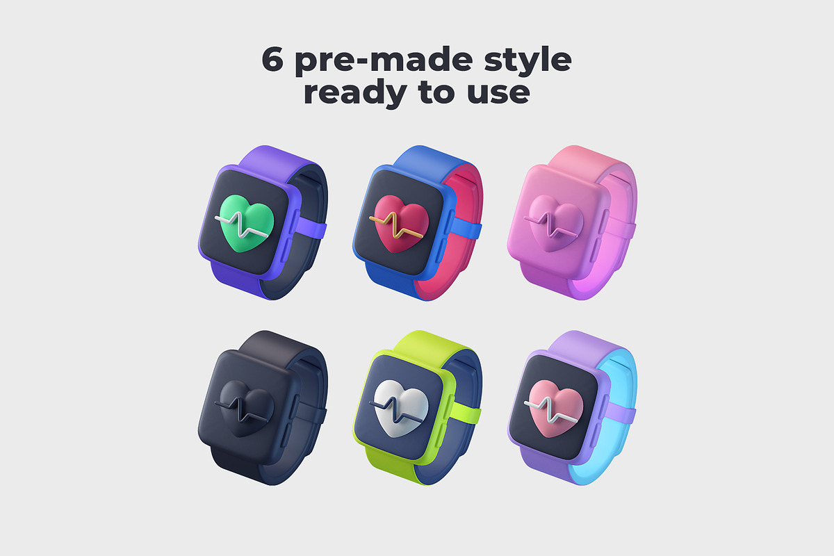 Fitness and Gym 3D icons, a Healthcare Illustration by Ekata Studio (Photo 5 of 7)