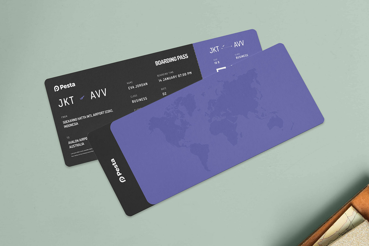 Boarding Pass - Pesta 1, a Templates & Theme by Themes Awesome (Photo 3 of 5)