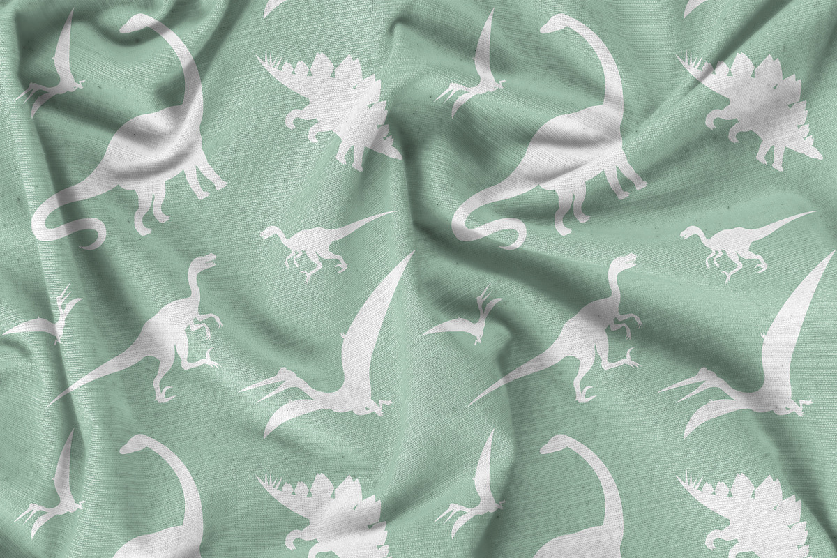 Dinosaur seamless patterns set, a Pattern Graphic by Swetsol (Photo 4 of 7)