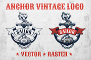 Anchor Vintage Logo Template, a Branding & Logo Template by Agor2012 shop (Thumbnail 1 of 5)