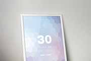 30 Hexagon Backgrounds, a Pattern Graphic by Theme Trunk (Thumbnail 4 of 5)