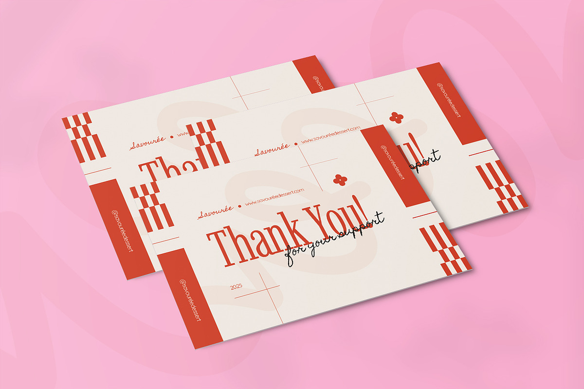 Customer's Support - Thank You Card, a Card Template by VUNIRA (Photo 3 of 3)