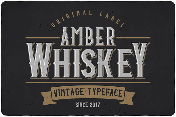 Amber Whiskey Typeface preview 7
