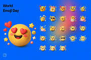 3D World Emoji Day, an Object Graphic by Pengedar Seni (Thumbnail 2 of 3)