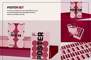 Poster Mockup Set Flat Lay Editorial, an Advertising Mockup by Mego-studio (Thumbnail 3 of 7)