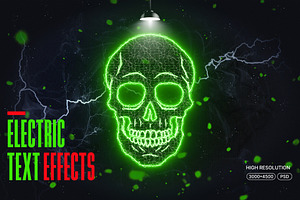 Electric Photoshop Text Effects