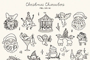 Hand Drawn Christmas SVG Bundle, a Seasonal Illustration by Ayya Studio (Thumbnail 11 of 34)