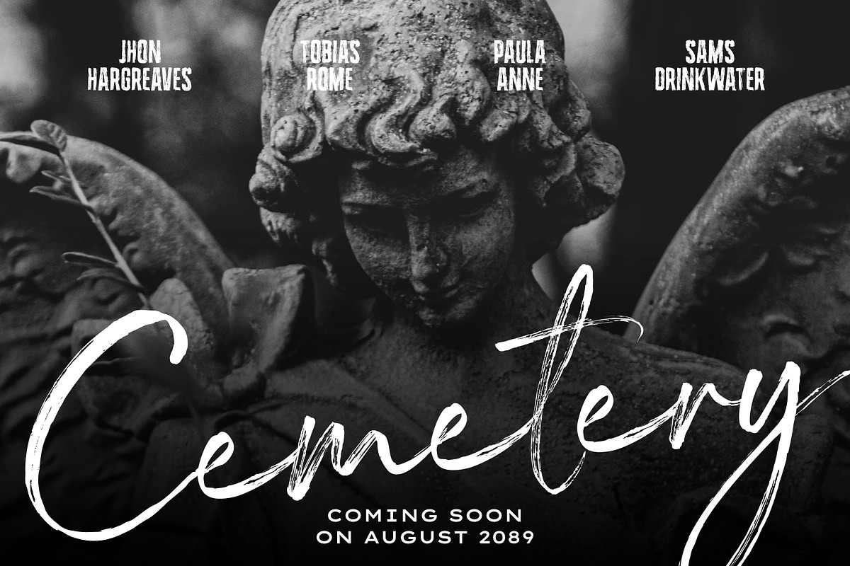 Rossane - Dry Brush Script Font, a Script Font by VSTRD TYPEWORKS (Photo 4 of 12)
