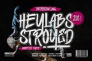 Heylabs Stroyed Graffiti Type Font, a Handwritten Font by Ronny Studio (Thumbnail 1 of 9)