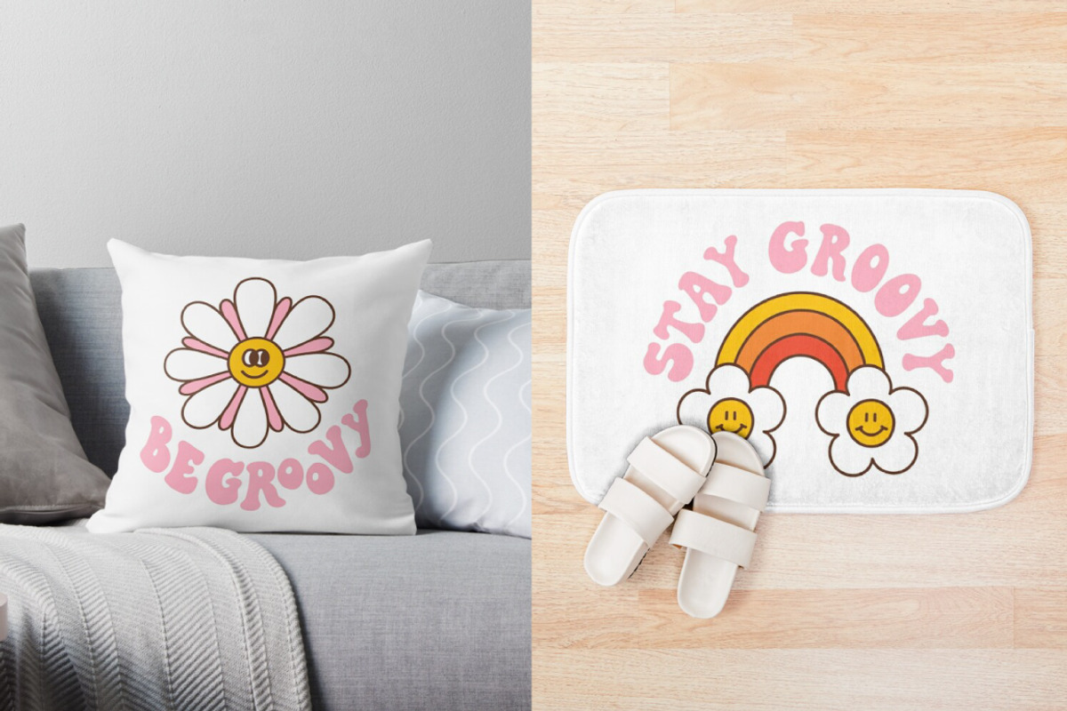 Groovy retro clip art EPS, PNG, SVG, an Object Graphic by Viaireshop (Photo 4 of 7)