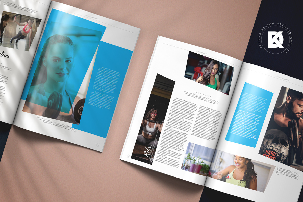 Fitness Sport Magazine, a Magazine Template by Kahuna Design (Photo 9 of 9)