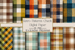 Retro Patterns Check Texture, a Texture Illustration by DreamPrint404