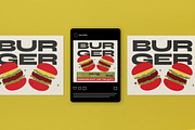 Retro Hamburger Promo Flyer Set, a Flyer Template by graphicook (Thumbnail 3 of 4)