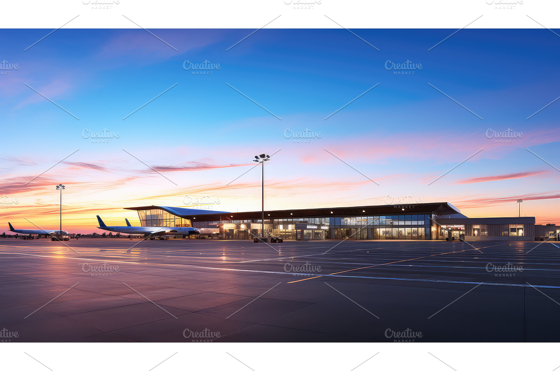 sky blue airport background ai, a Background Photo by pikepicture