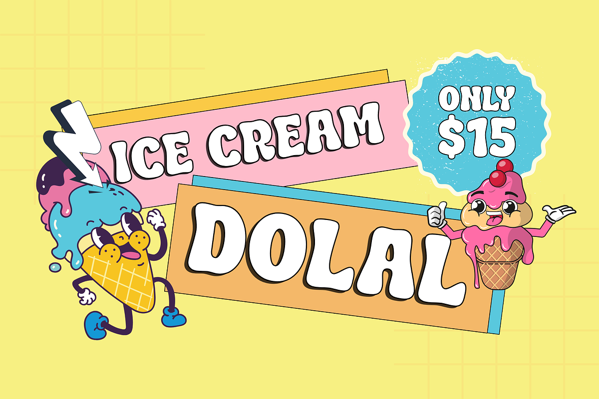 Retro Blendy - Retro Display Font, a Font by Sronstudio (Photo 2 of 12)