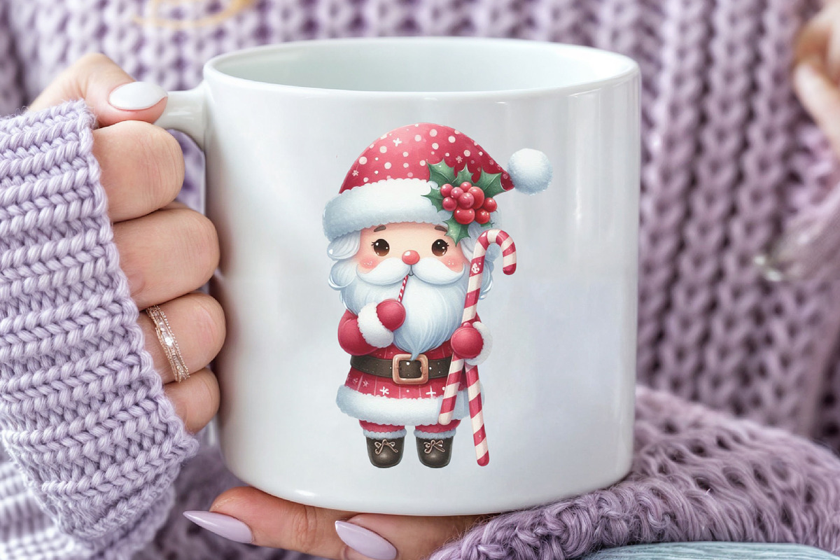 Christmas Santa Clipart Bundle, an Illustration by Rose Art (Photo 2 of 5)