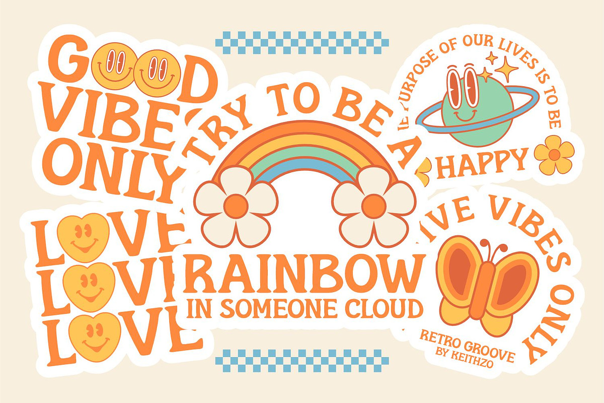 Retro Groove - Retro Font, a Serif Font by Keithzo (Photo 5 of 7)
