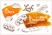 Bakery icons and calligraphy, a Food Illustration by Margo Miller (Thumbnail 5 of 30)