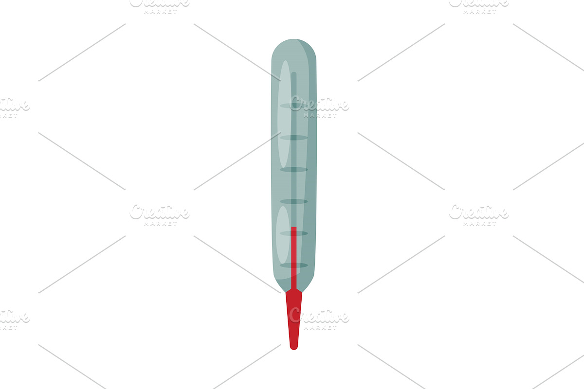 Medical Thermometer, Glass, a Healthcare Illustration by TopVectors
